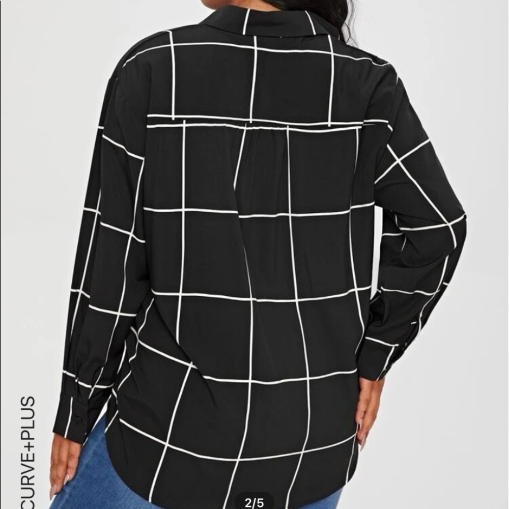 PlaidButton blouse - Picture 7 of 10